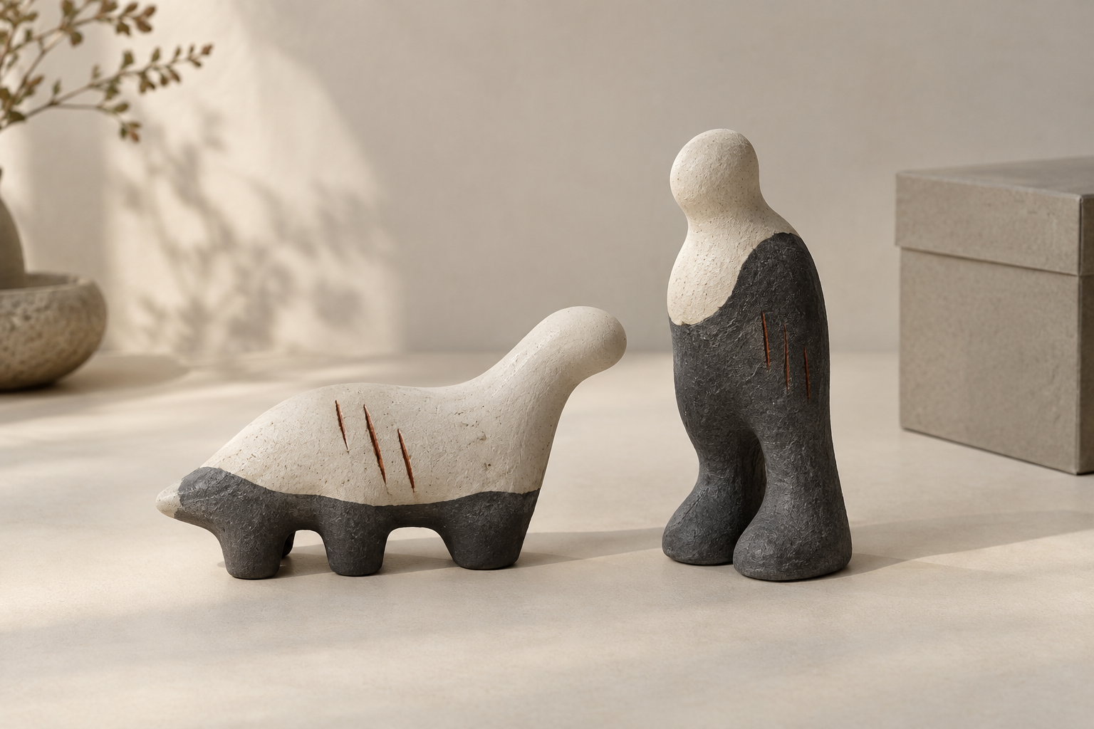 Room for Two, a proposed pair of two-tone sculptural objects